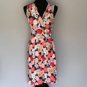 41 Hawthorn Sleeveless Floral Faux Wrap Dress | Women's Size Medium